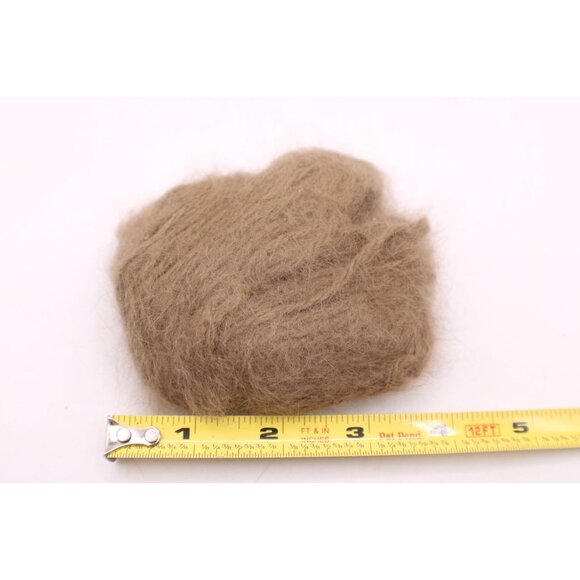 100% Pure French angora Rabbit Hair Yarn Fiber Made In France 10 Grams Brown - Picture 5 of 7